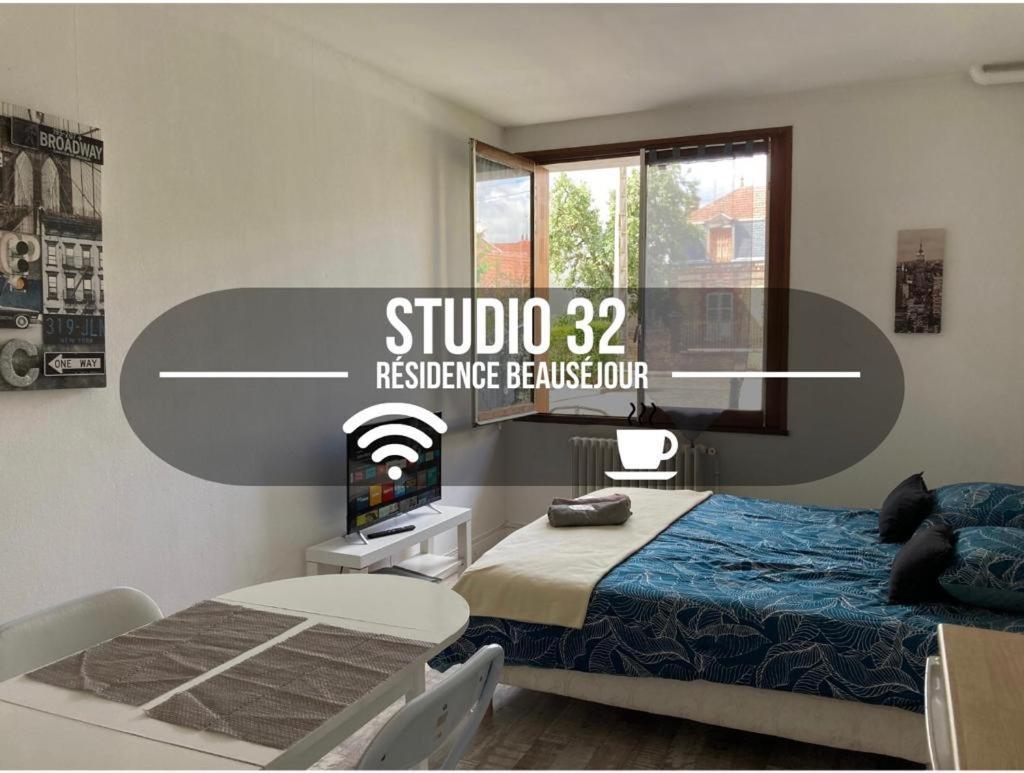 Studio 32 - Residence Beausejour - Fibre Wifi - Proche Centre Ville Troyes Eksteriør billede